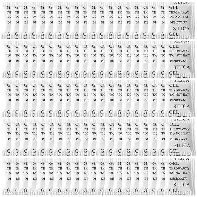 SmaringWing 100PCS 5 Gram Premium Silica Gel Packets, Desiccant Packs for Storage, Moisture Absorbers, Humidity Dry Bags, Rechargeable Transparent Silicone Dessicants Dehumidifier for Electronics, Shoes, Jewelry - Image 1
